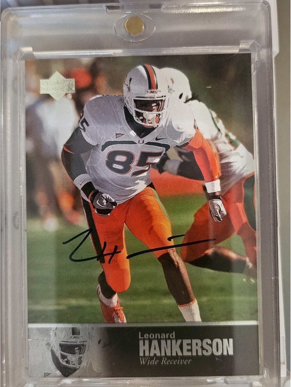 Leonard Hankerson Miami 2011 Upper Deck College Legends Auto Rookie Signed Card